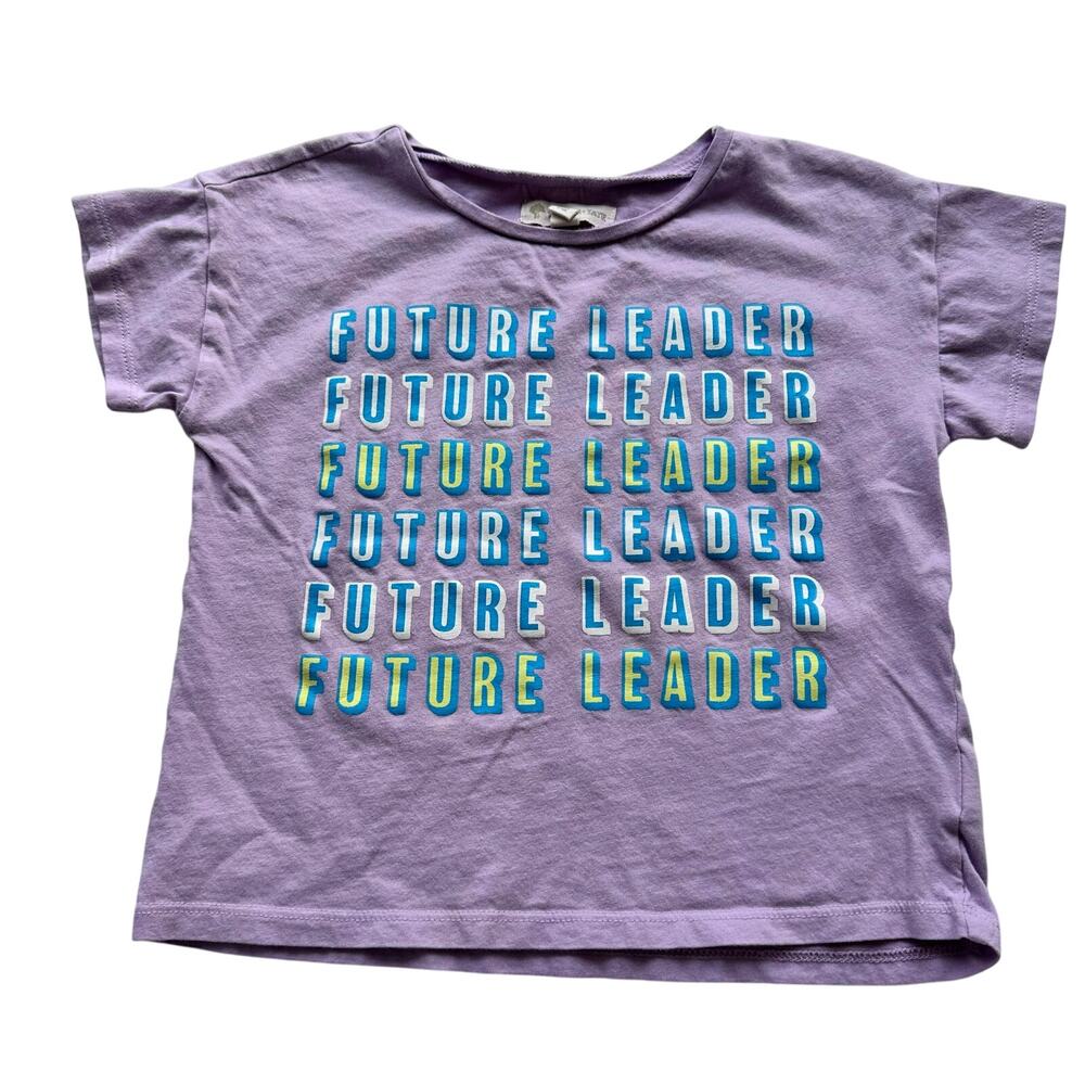 Tucker + Tate Purple 'Future Leader' Graphic Tee - Size 3